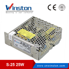 CE ROHS S-25 25W AC/DC Single Output LED Strip Light Driver / Power Supply With 2 Years Warranty