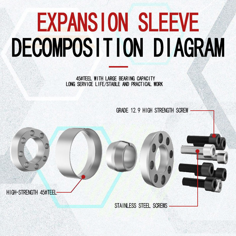 High quality flexible parts expansion sleeve