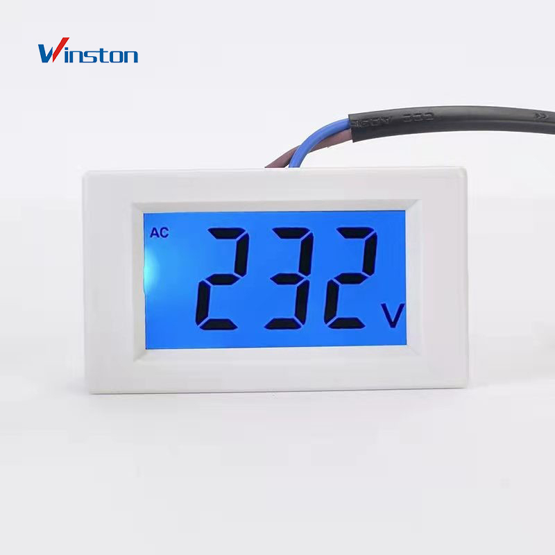 mini Two wire led lcd digital voltage meter digital panel voltmeter ac ...