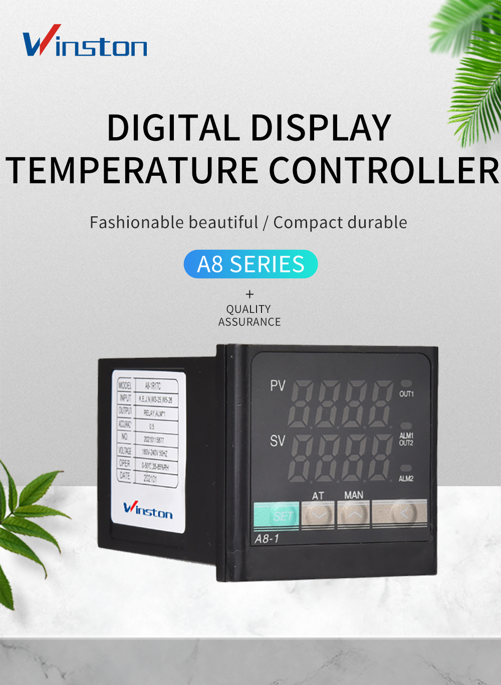 Winston A8 series Intelligent digital display temperature controller